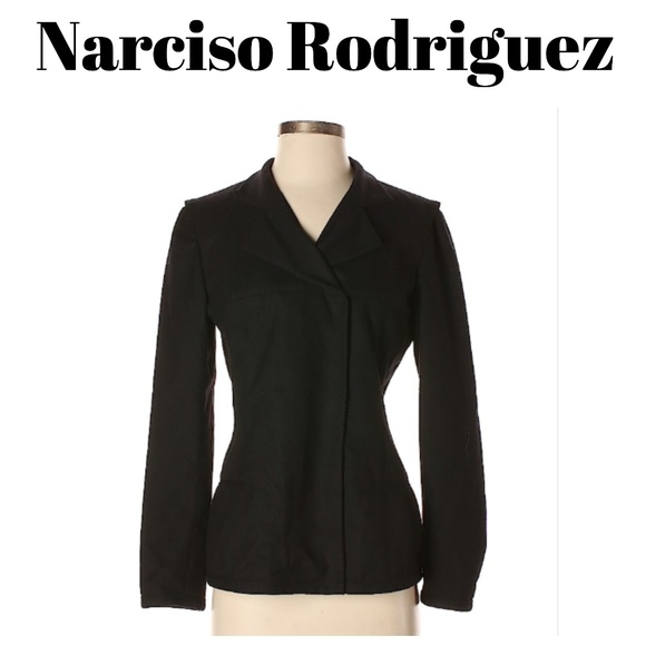 Narciso Rodriguez Jackets & Blazers - Narciso Rodriguez Navy Blue Wool Jacket Size 4